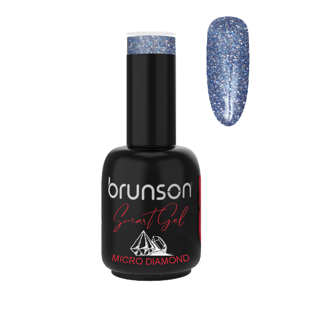 Smart Gel Nail Polish UV/LED Soak Off High Shine Manicure Gel Micro Diamond DB7285