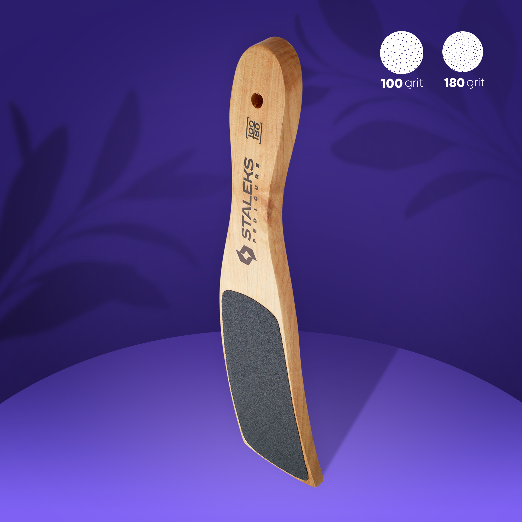 Wooden pedicure foot file BEAUTY & CARE 10 TYPE 2 ABC 10/2