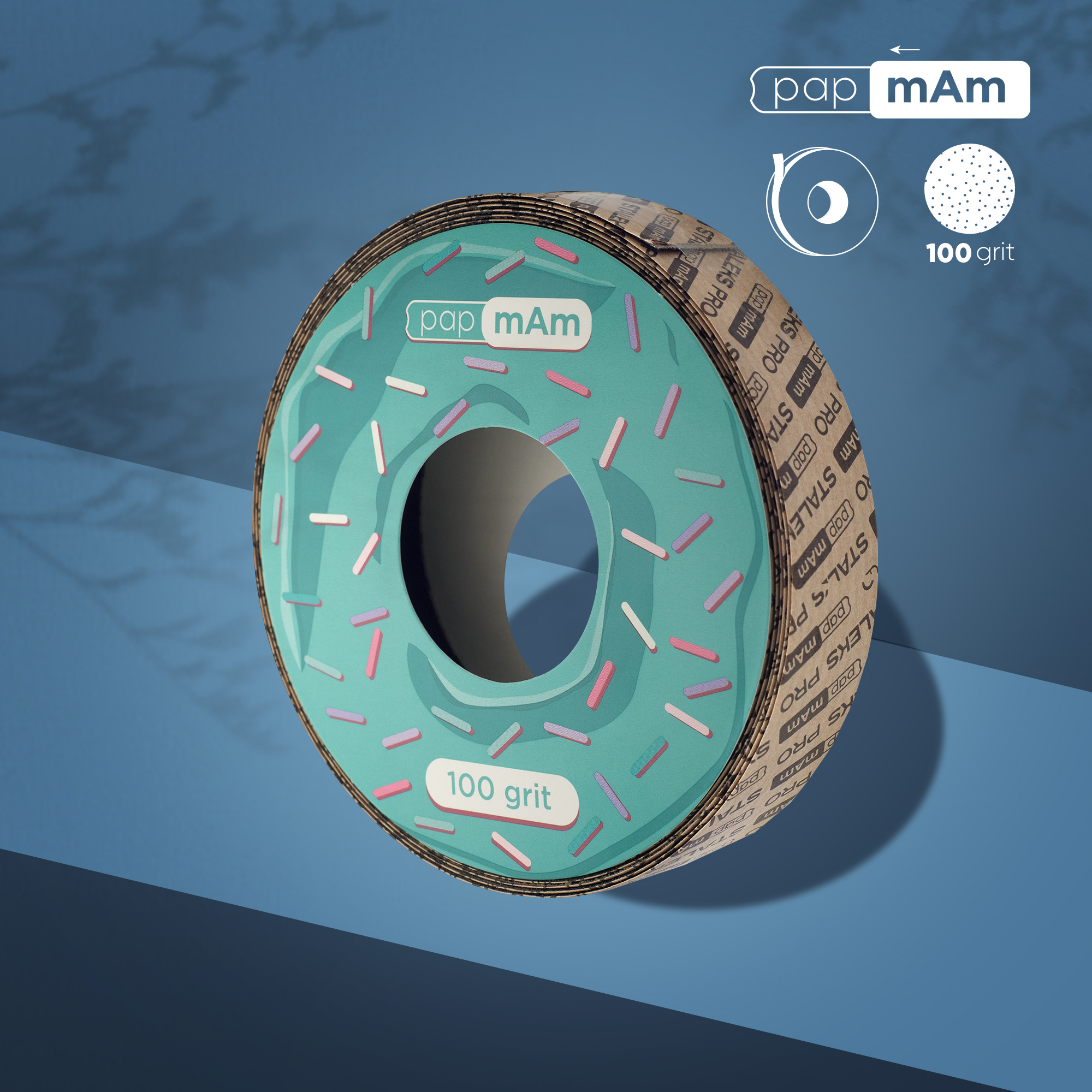 Refill roll for nail file papmAm (without plastic case) Bobbinail STALEKS PRO 100 grit ATSC-100