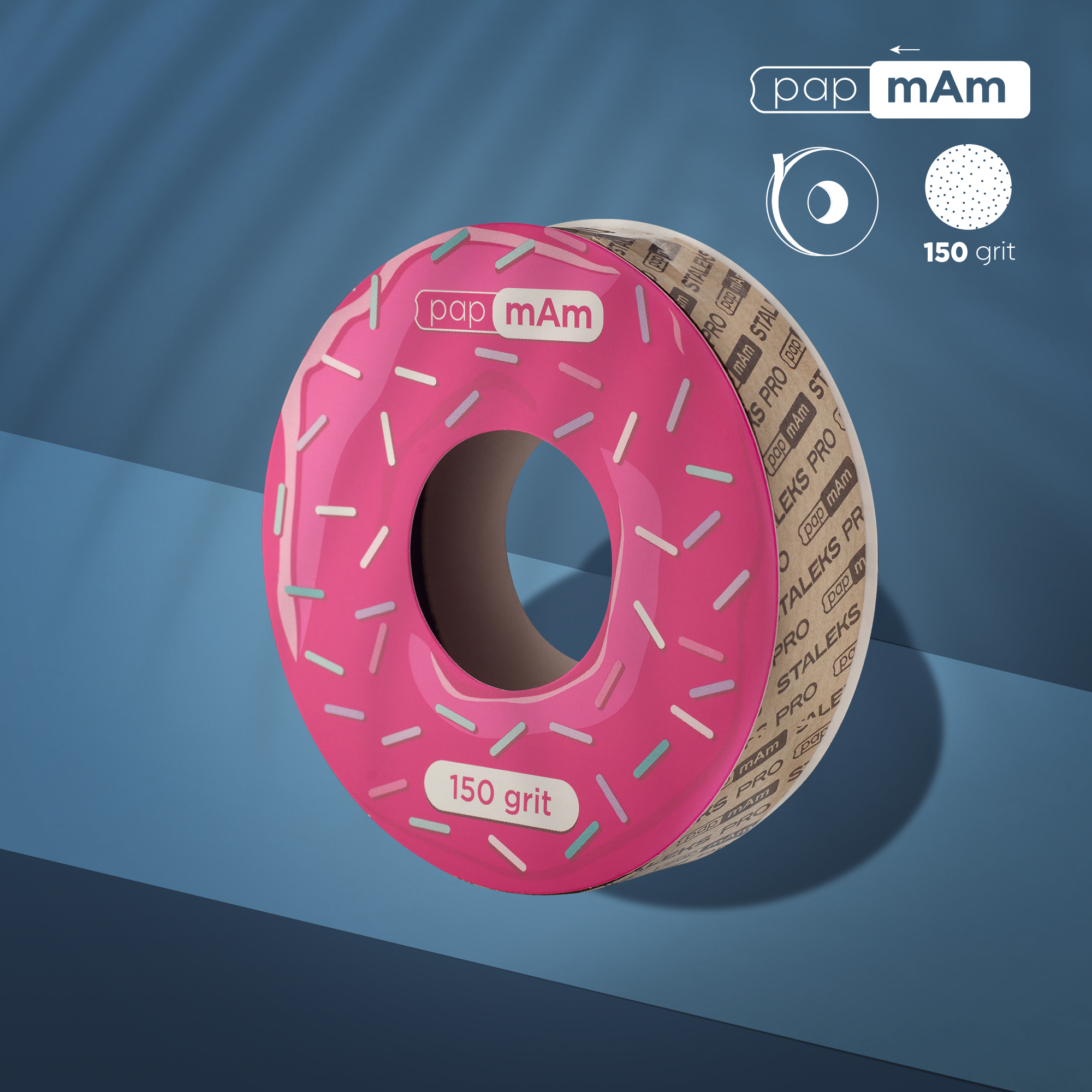 Refill roll for nail file papmAm (without plastic case) Bobbinail STALEKS PRO 150 grit ATSC-150
