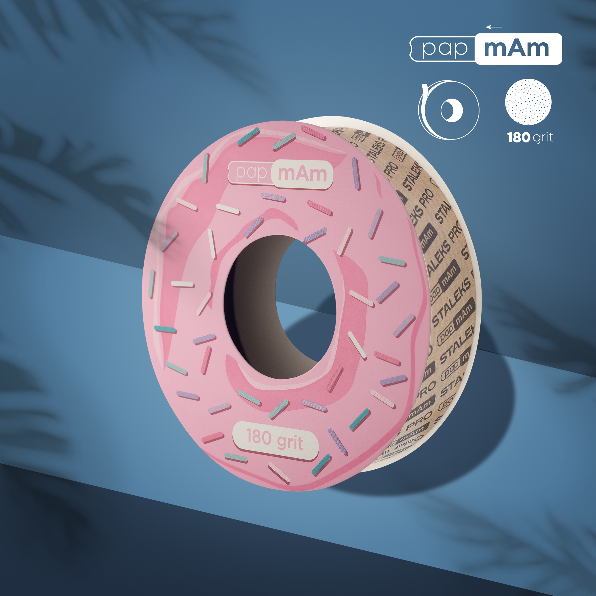 Refill roll for nail file papmAm (without plastic case) Bobbinail STALEKS PRO 180 grit ATSC-180