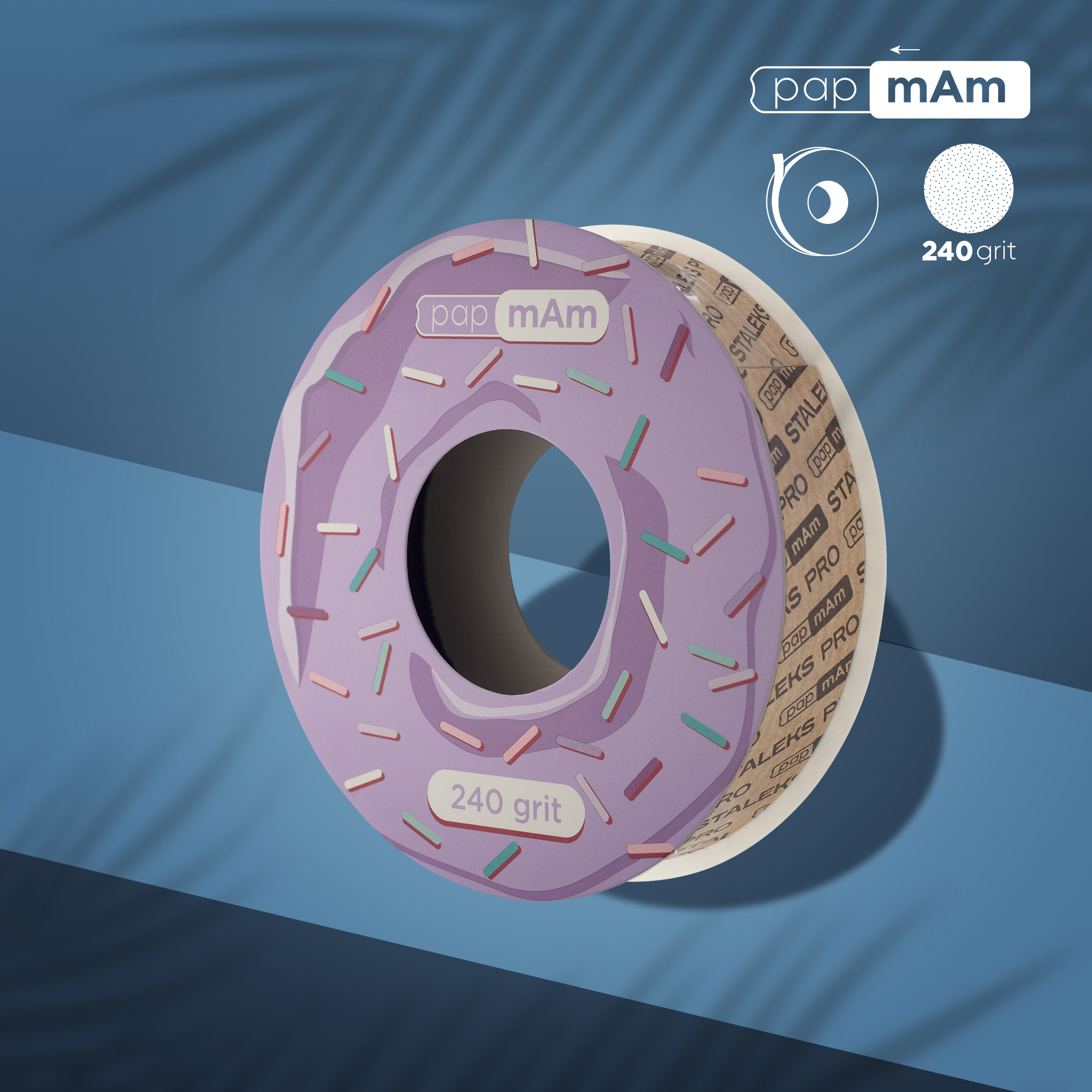 Refill roll for nail file papmAm (without plastic case) Bobbinail STALEKS PRO 240 grit ATSC-240
