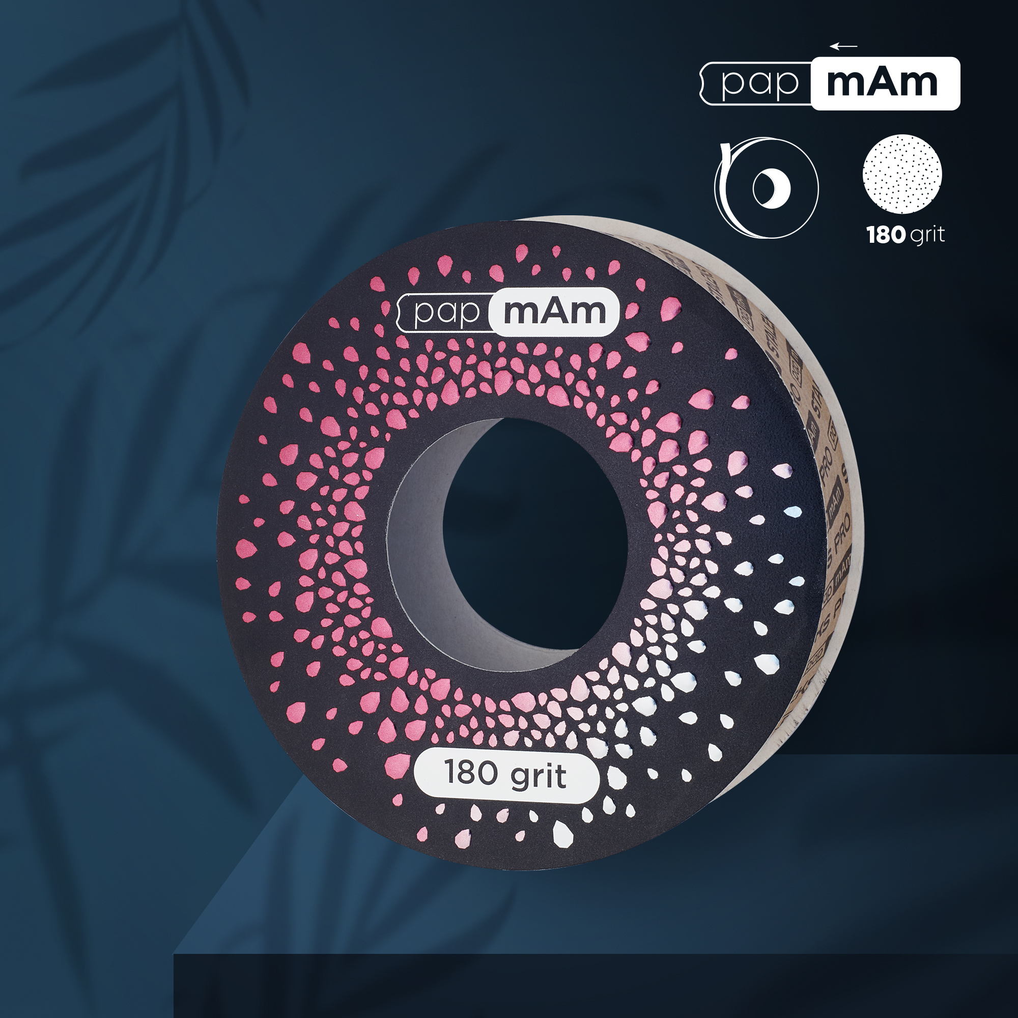 Refill roll for nail file papmAm EXCLUSIVE (without plastic case) STALEKS PRO 180 grit ATSClux-180