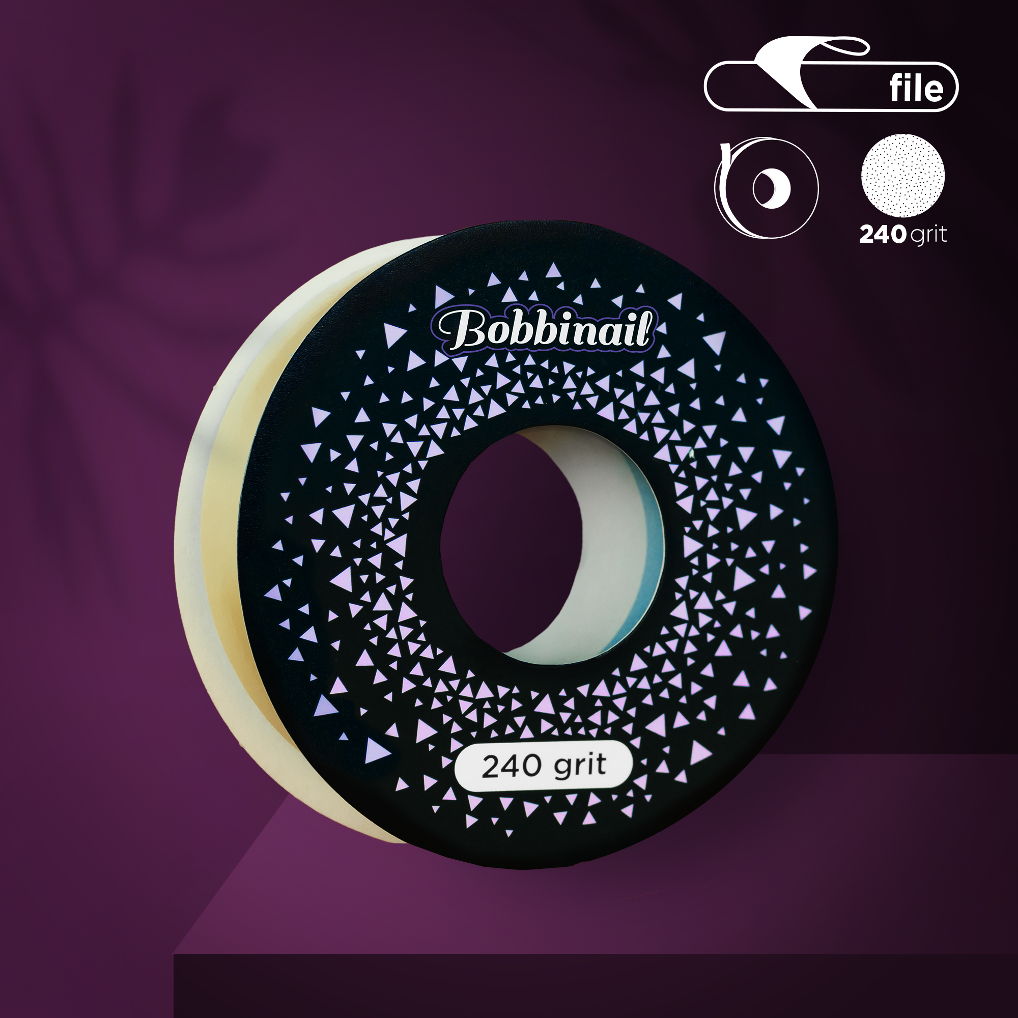 Refill roll for nail file EXCLUSIVE (without plastic case) STALEKS PRO 240 grit ATSlux-240