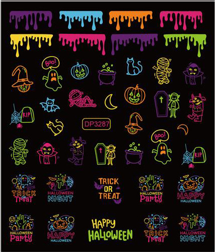 Horror Stickers Pack 100 Pcs Scary Stickers Halloween Vinyl Waterproof Stickers