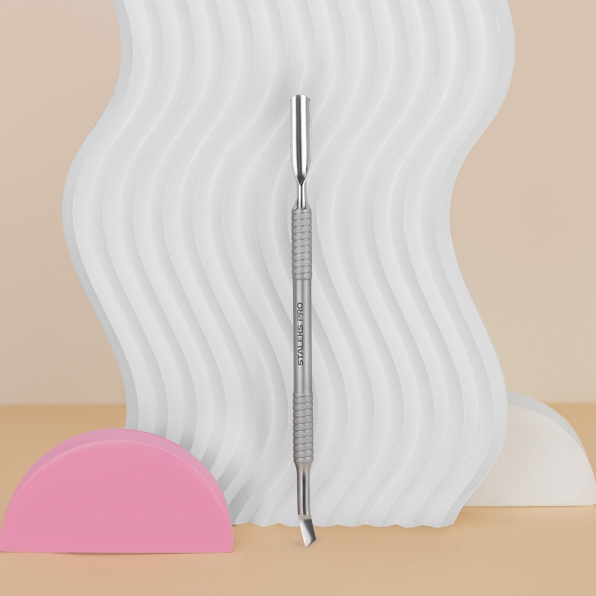 Cuticle pusher SMART 50 TYPE 6 (rounded pusher and bent blade) PS-50/6_S