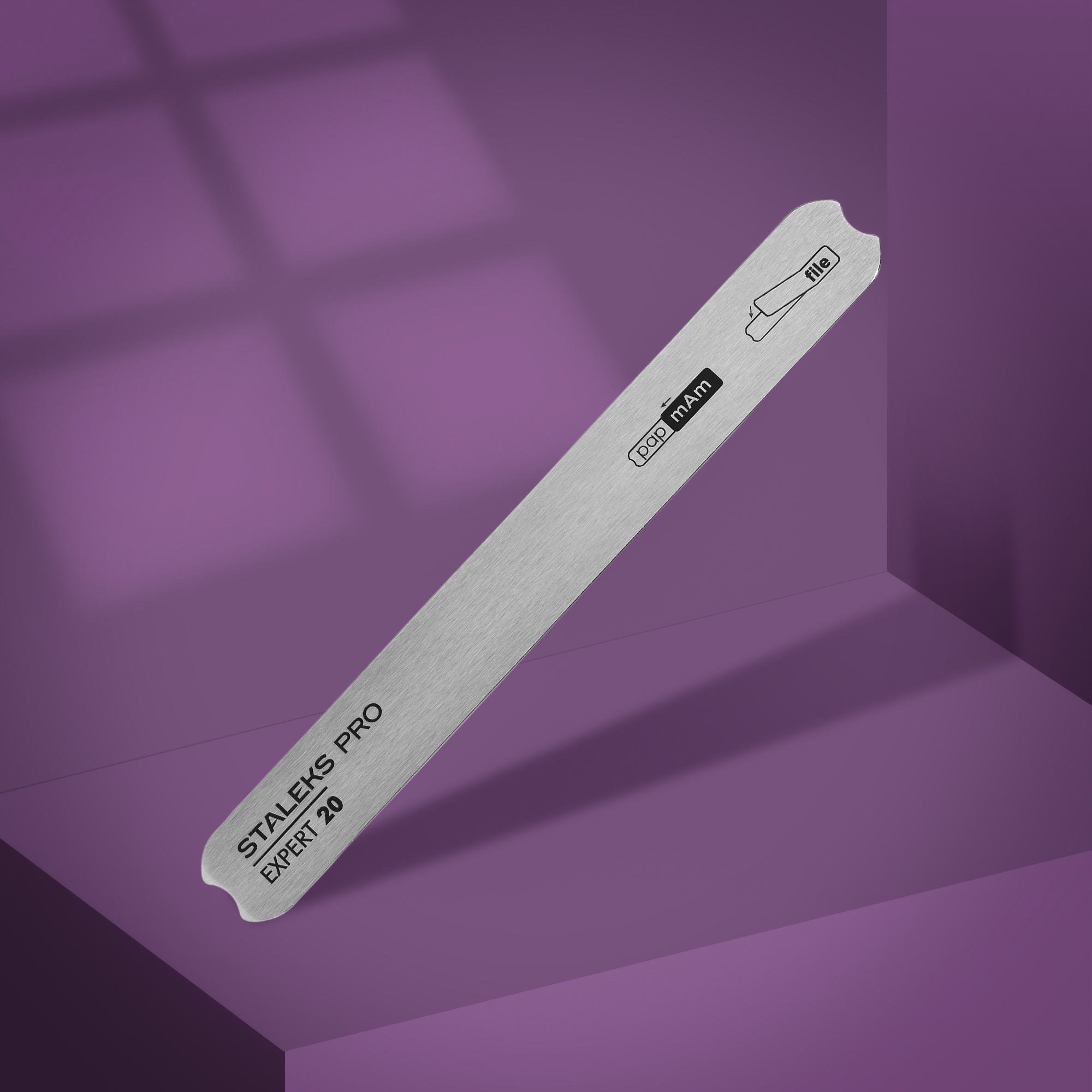 Nail file metal straight (base) EXPERT 20 MBE-20