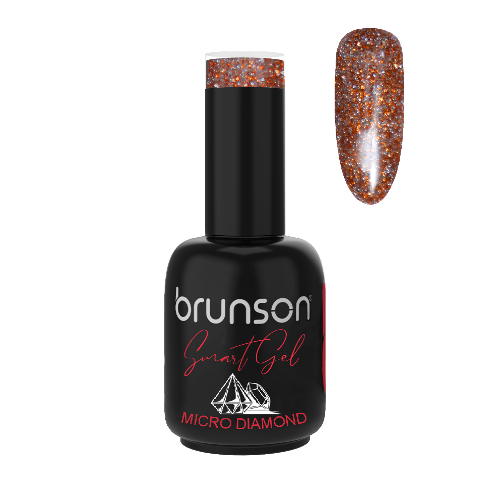 Smart Gel Nail Polish UV/LED Soak Off High Shine Manicure Gel Micro Diamond DB7278