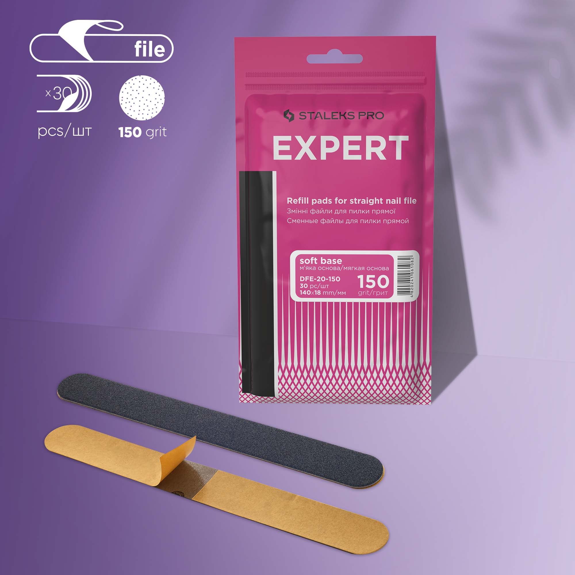 Replaceable abrasive kit for straight file EXPERT 20 150 grit DFE-20-150