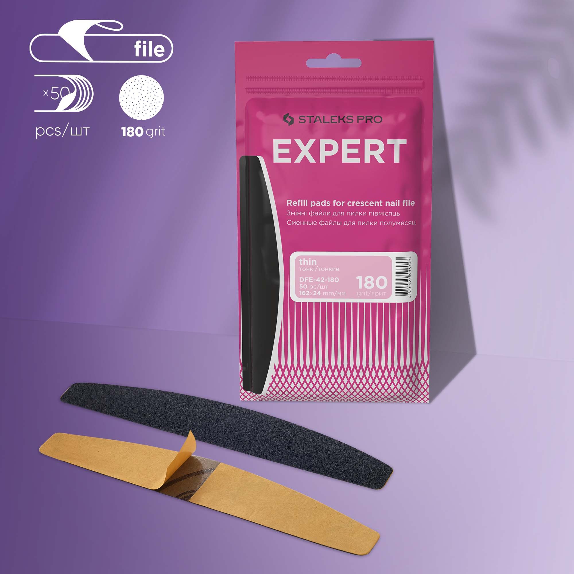 Replaceable abrasive kit for crescent file EXPERT 42 180 grit DFE-42-180