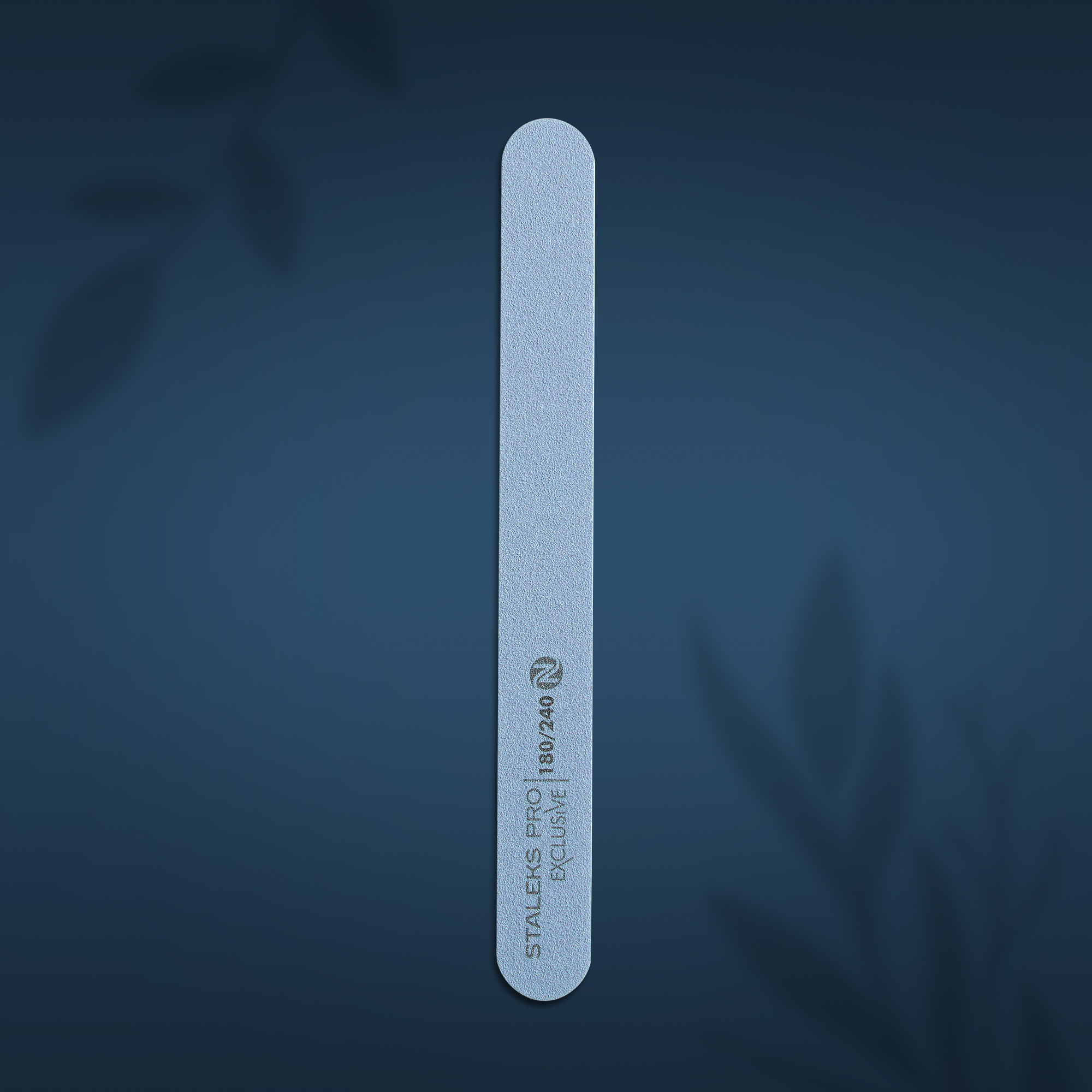 Mineral straight nail file EXCLUSIVE without foam 180/240 grit NFX-22/2-1