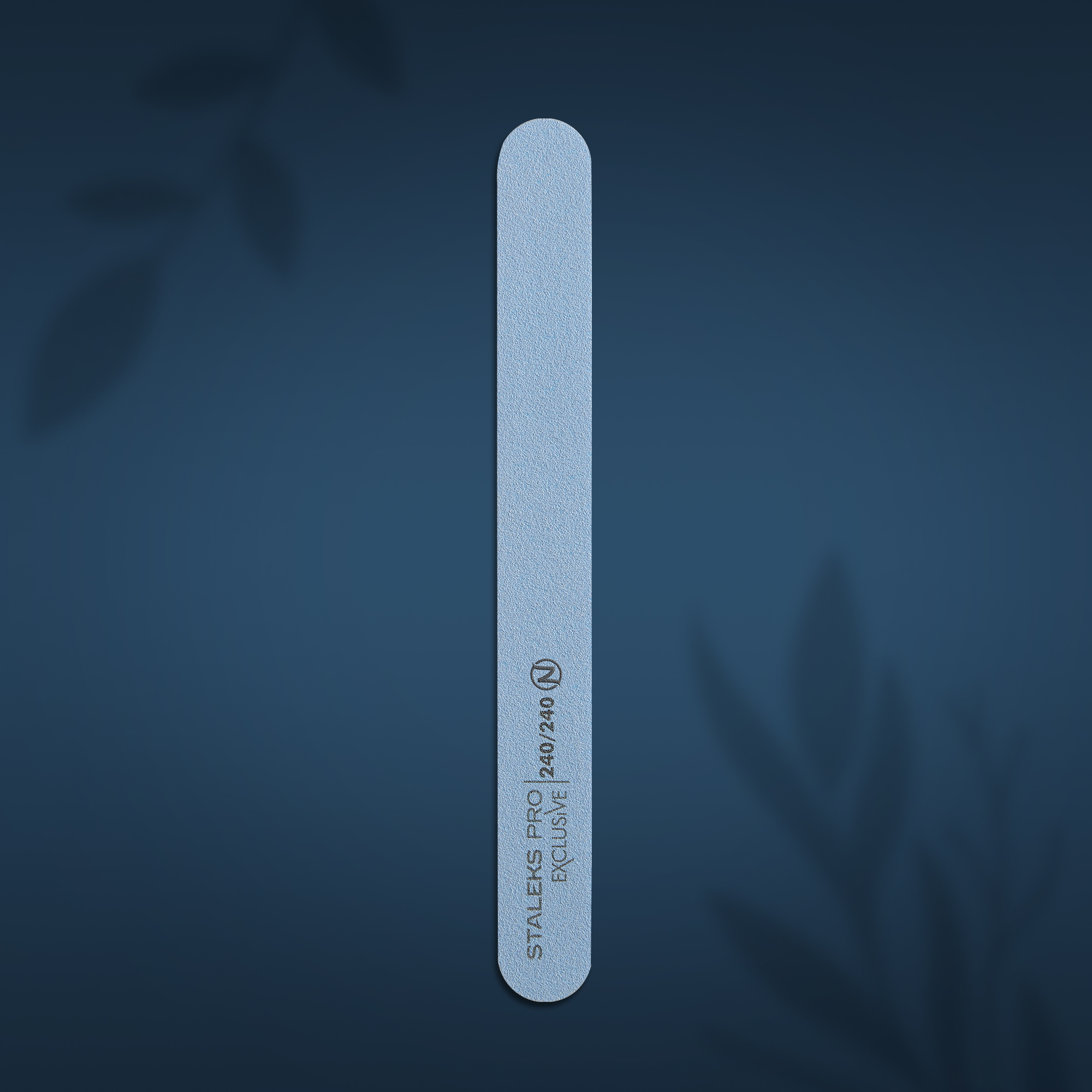Mineral straight nail file EXCLUSIVE without foam 240/240 grit NFX-22/7-1