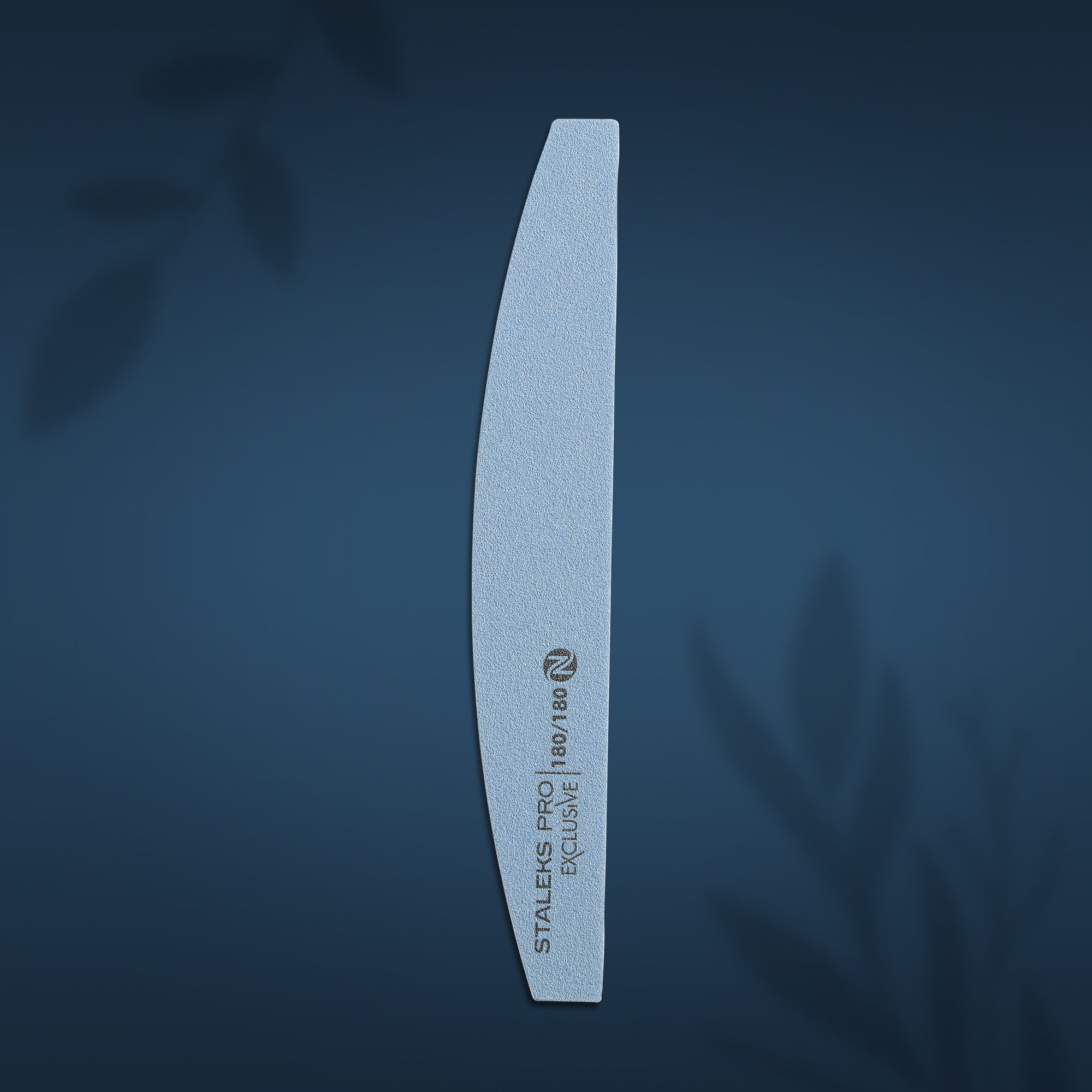 Mineral crescent nail file EXCLUSIVE without foam 180/180 grit NFX-42/6-1