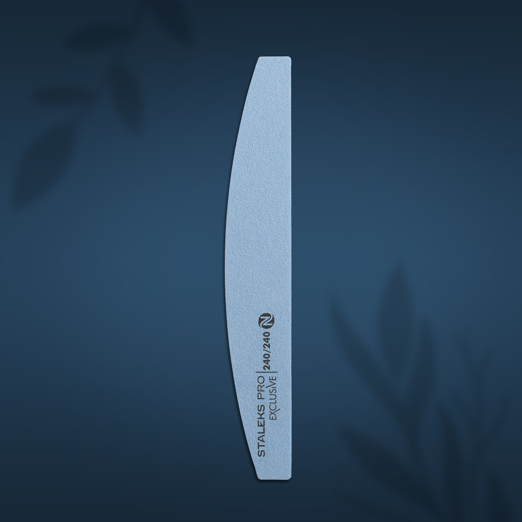 Mineral crescent nail file EXCLUSIVE without foam 240/240 grit NFX-42/7-1