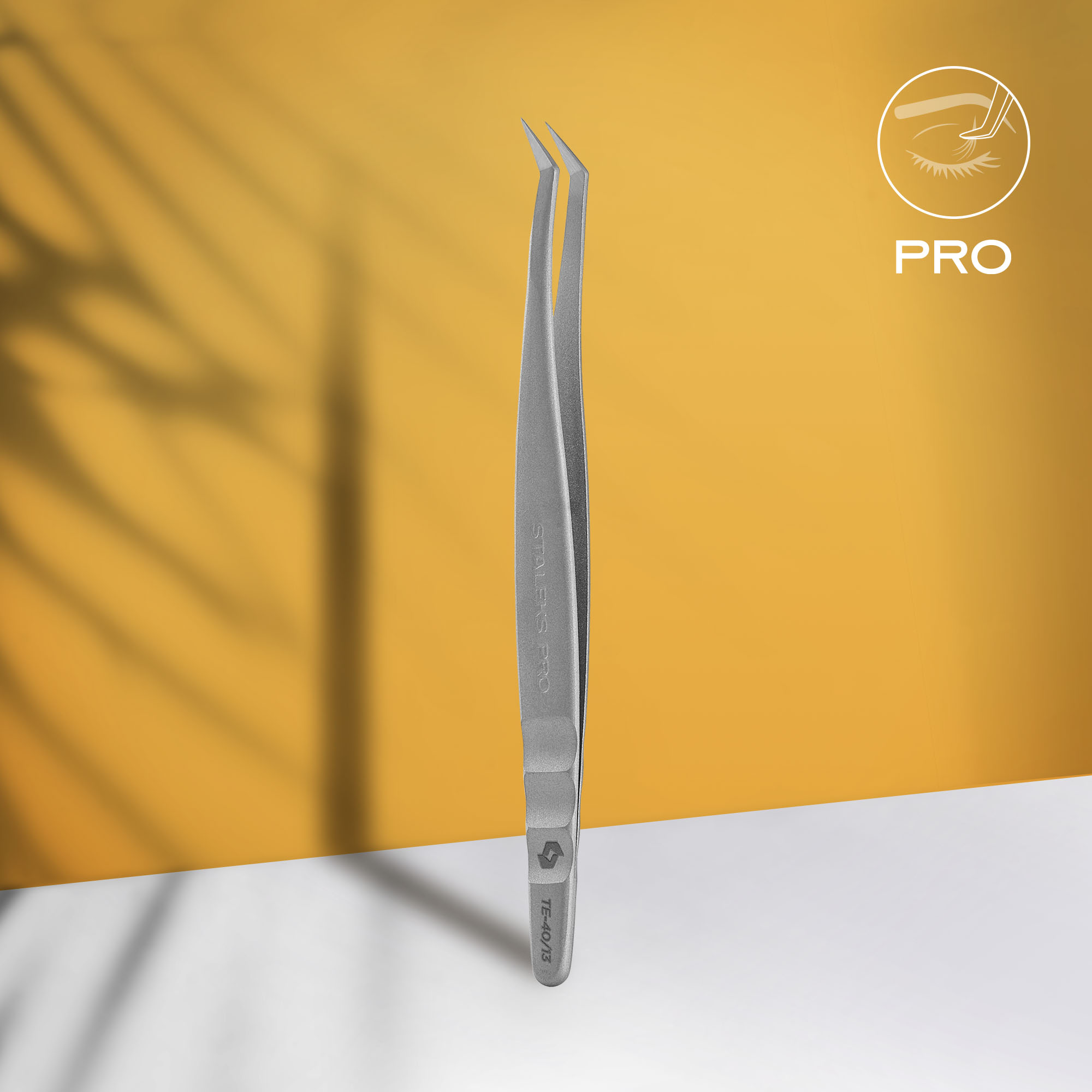 Professional eyelash tweezers EXPERT 40 TYPE 13 TE-40/13