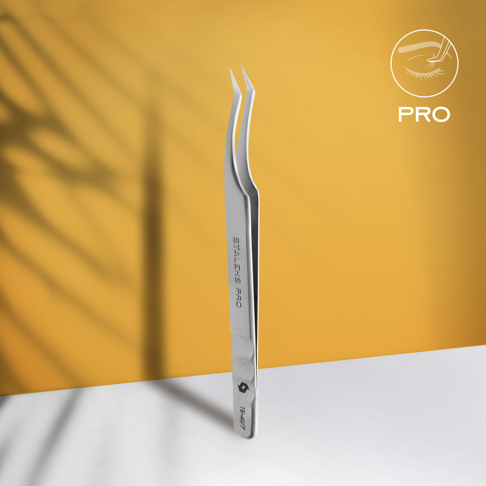 Professional eyelash tweezers EXPERT 41 TYPE 7 TE-41/7