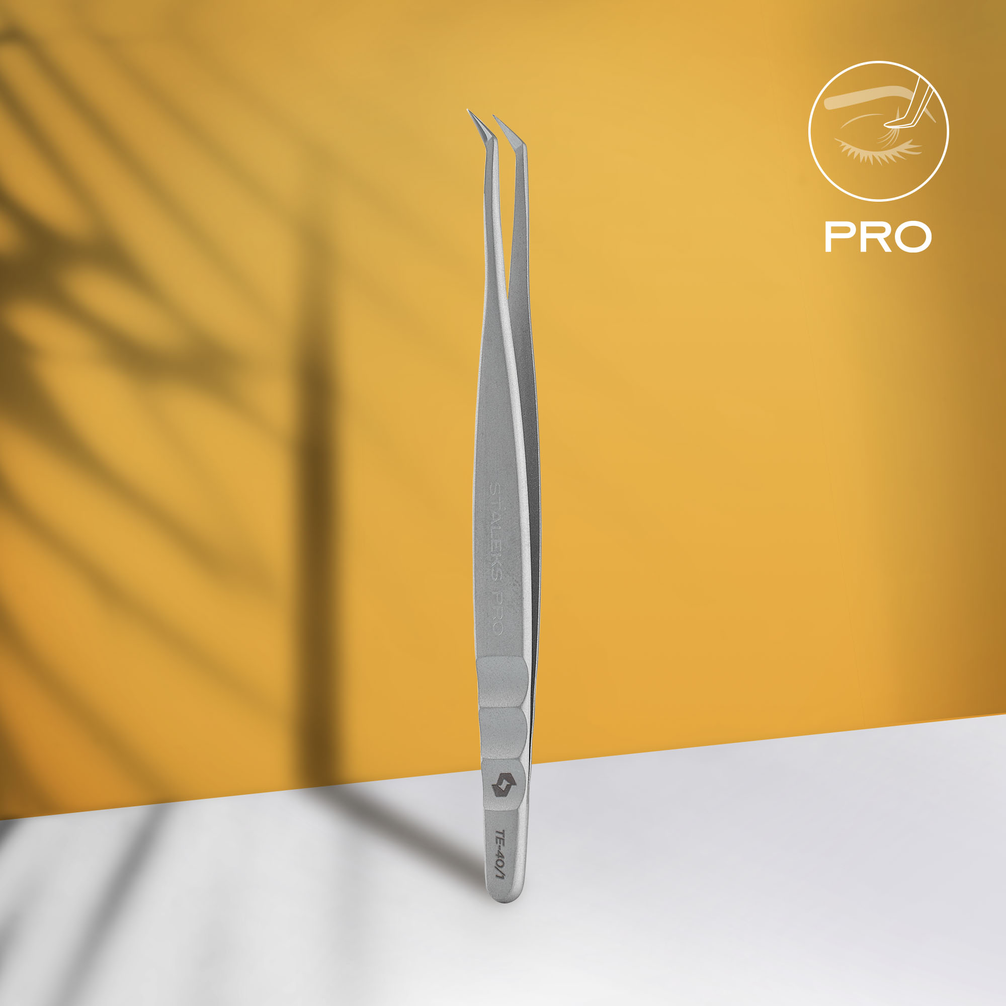Professional eyelash tweezers EXPERT 40 TYPE 1 TE-40/1