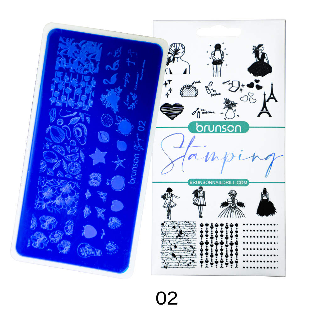 Nail Plates Nail Stamp Templates Metal Manicure Stencils Nail Art Stamping Image Plates for Nail Salon DIY Decoration BSP002