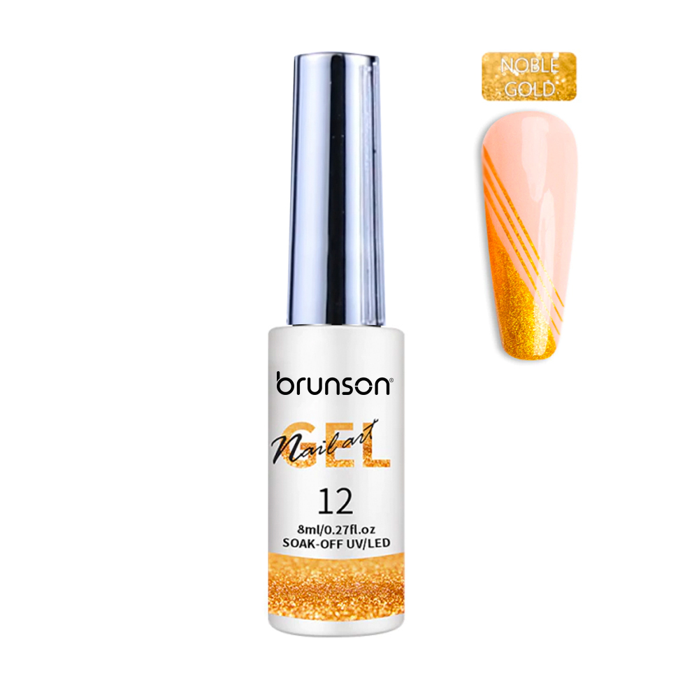 Nail Art Gel Liner Painting Polish Salon DIY Manicure Nail Art Design Line Art Gel NOBEL GOLD BNG12