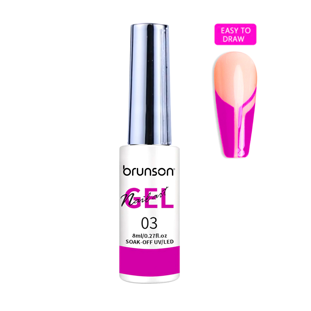 Nail Art Gel Liner Painting Polish Salon DIY Manicure Nail Art Design Line Art Gel EASY TO DRAW BNG03