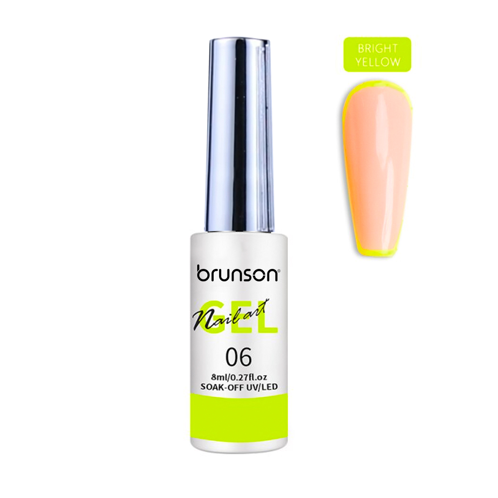 Nail Art Gel Liner Painting Polish Salon DIY Manicure Nail Art Design Line Art Gel BRIGHT YELLOW BNG06