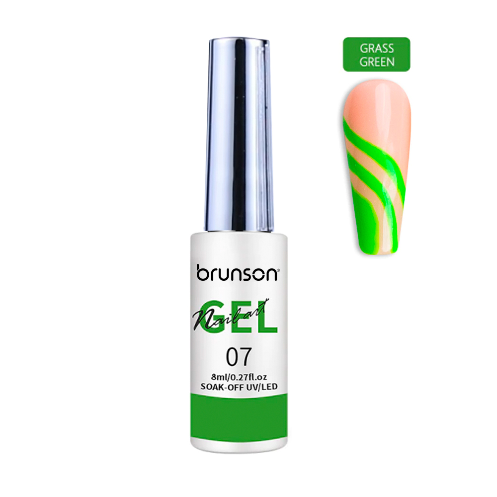 Nail Art Gel Liner Painting Polish Salon DIY Manicure Nail Art Design Line Art Gel GRASS GREEN BNG07