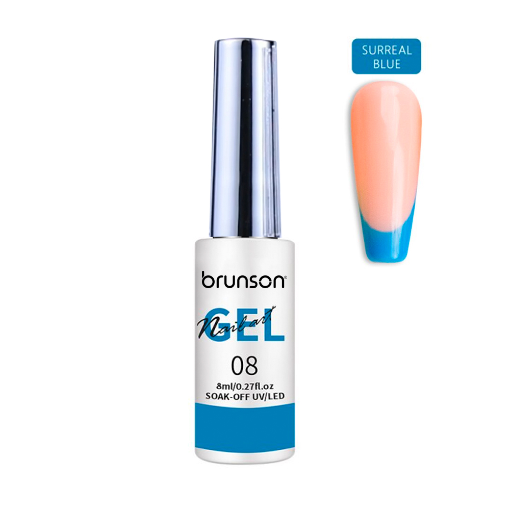Nail Art Gel Liner Painting Polish Salon DIY Manicure Nail Art Design Line Art Gel SURREAL BLUE BNG08
