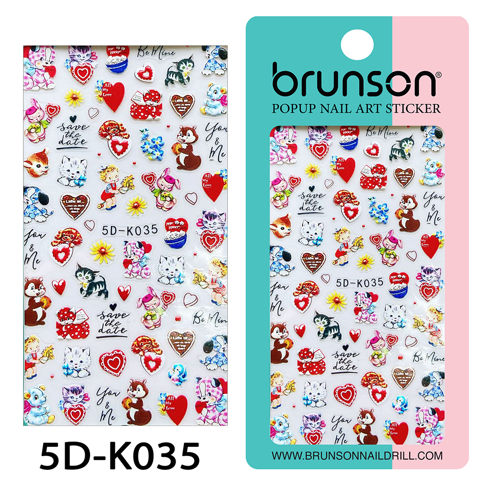 Flower Nail Art Sticker Decals 5d Exquisite Embossed Nail Art Supplies Self-Adhesive Nail Art Decoration - 5D-k035