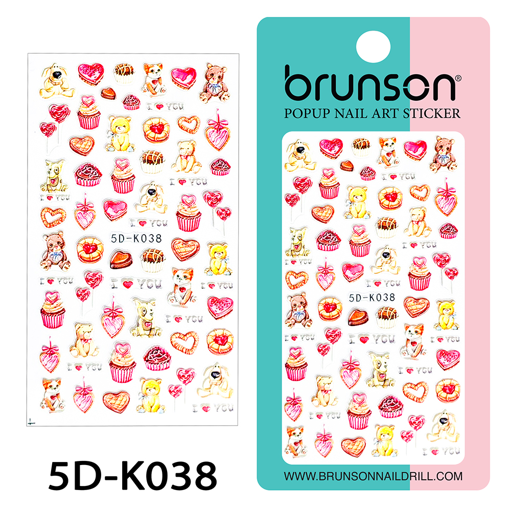 Flower Nail Art Sticker Decals 5d Exquisite Embossed Nail Art Supplies Self-Adhesive Nail Art Decoration - 5D-k038