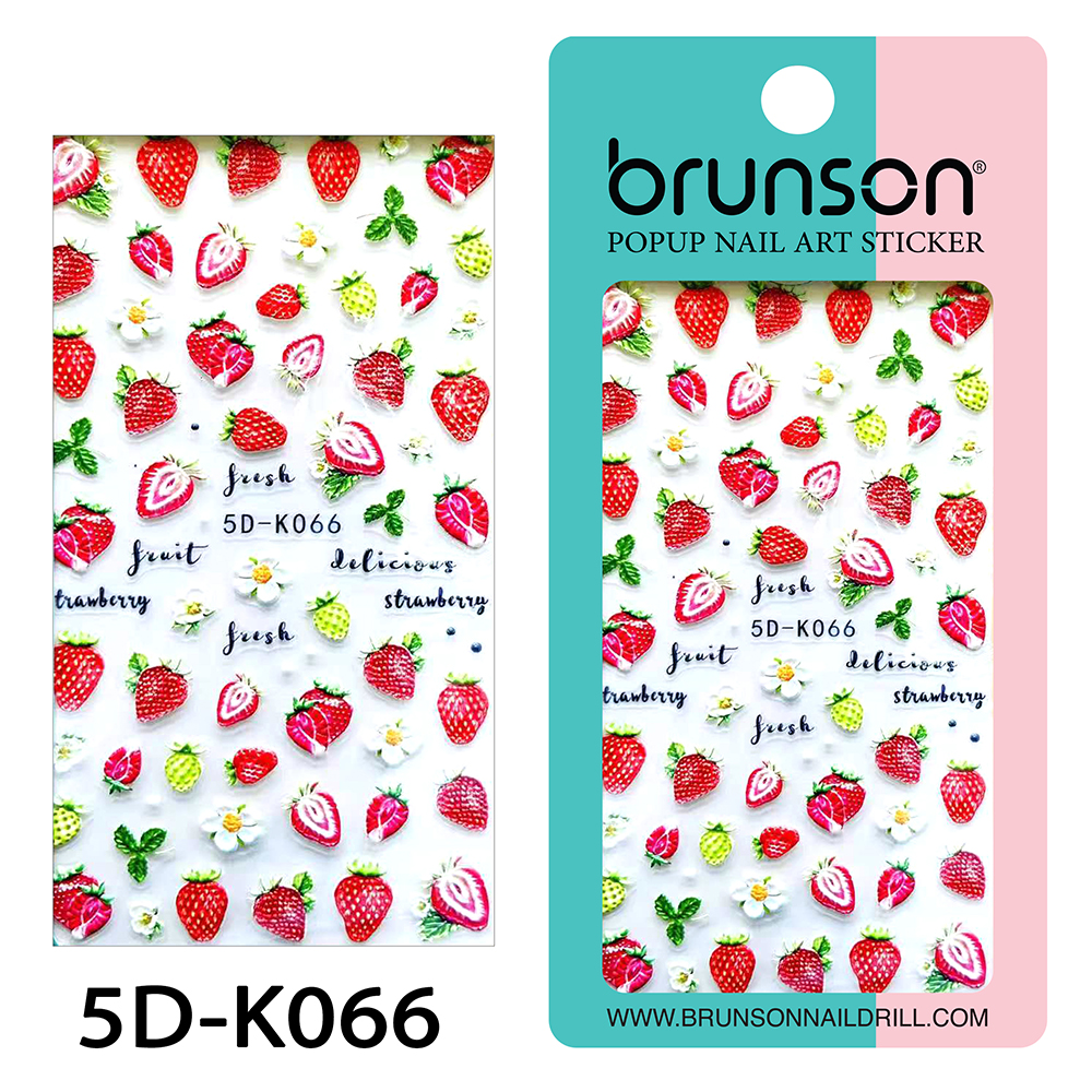 Flower Nail Art Sticker Decals 5d Exquisite Embossed Nail Art Supplies Self-Adhesive Nail Art Decoration - 5D-k066