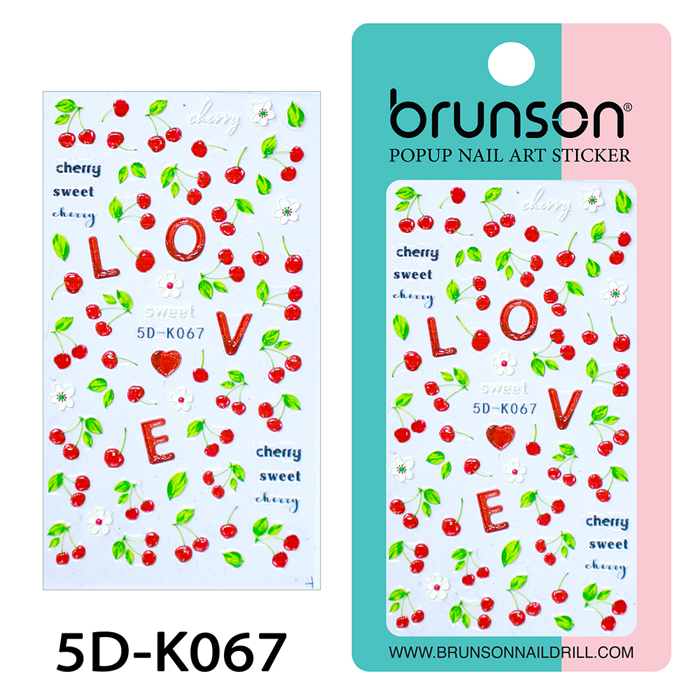 Flower Nail Art Sticker Decals 5d Exquisite Embossed Nail Art Supplies Self-Adhesive Nail Art Decoration - 5D-k067
