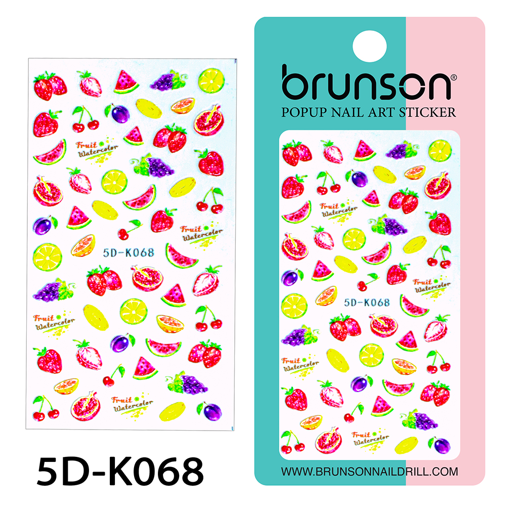 Flower Nail Art Sticker Decals 5d Exquisite Embossed Nail Art Supplies Self-Adhesive Nail Art Decoration - 5D-k068