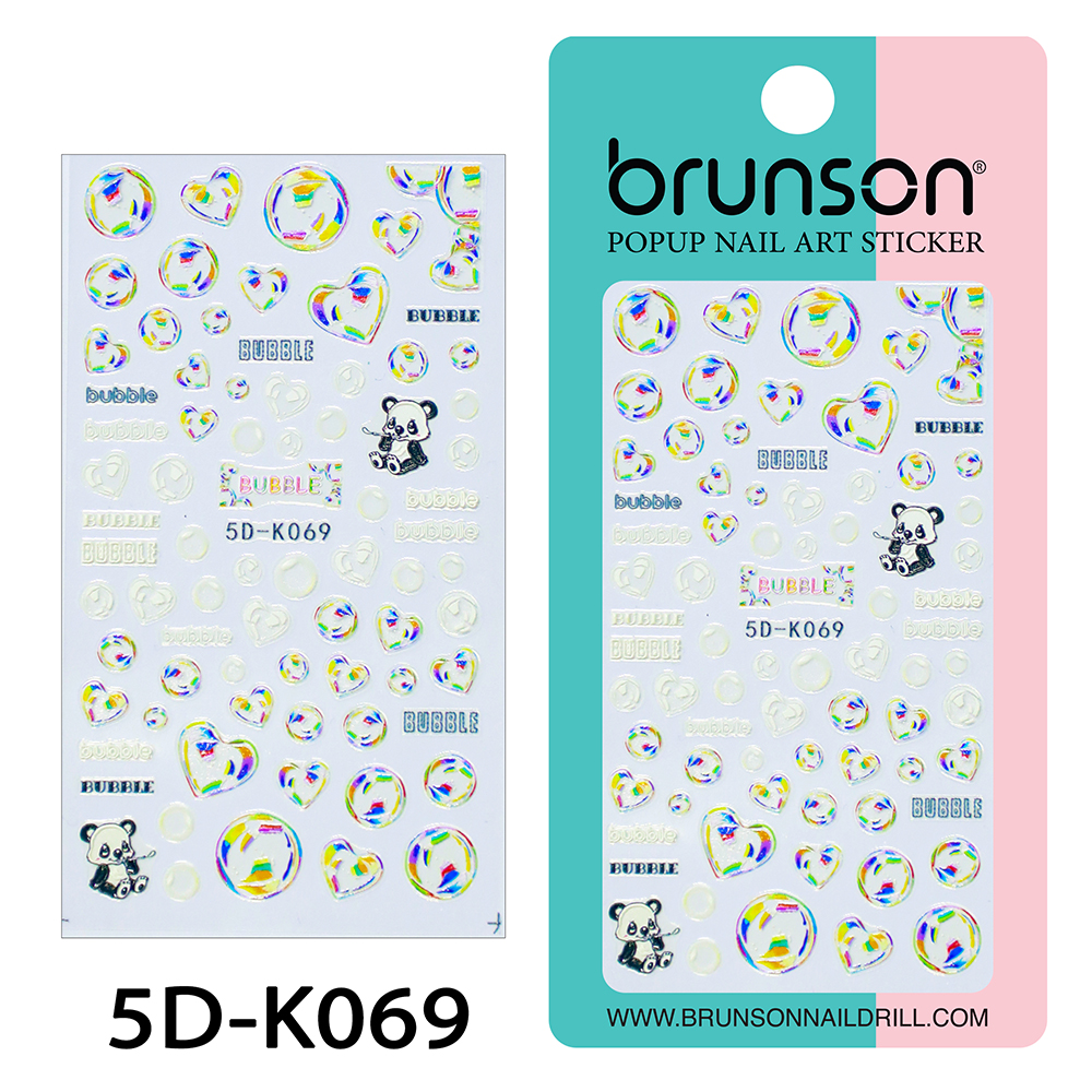 Flower Nail Art Sticker Decals 5d Exquisite Embossed Nail Art Supplies Self-Adhesive Nail Art Decoration - 5D-k069