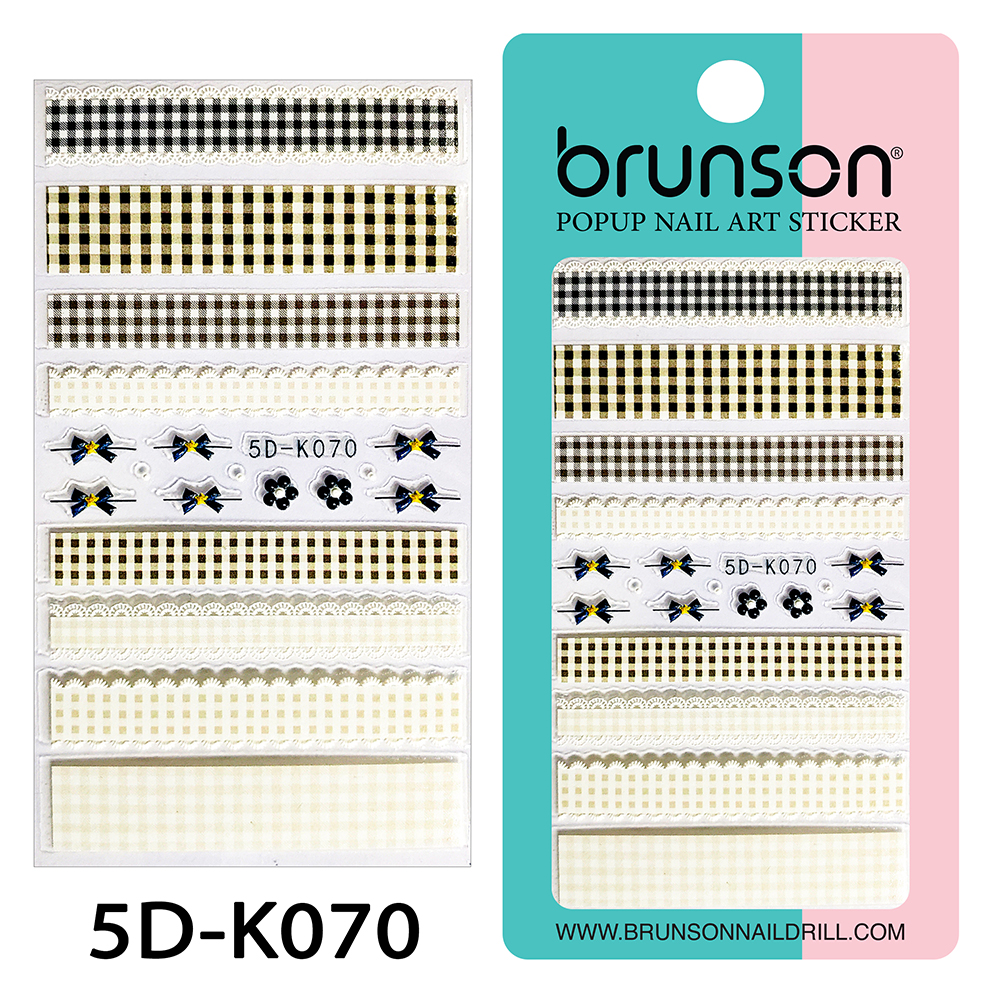 Flower Nail Art Sticker Decals 5d Exquisite Embossed Nail Art Supplies Self-Adhesive Nail Art Decoration - 5D-k070