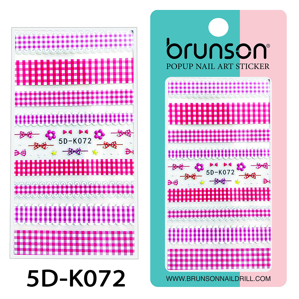 Flower Nail Art Sticker Decals 5d Exquisite Embossed Nail Art Supplies Self-Adhesive Nail Art Decoration - 5D-k072