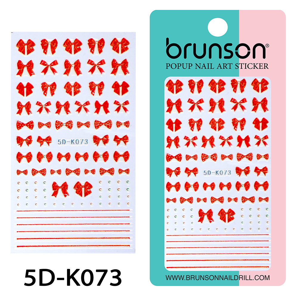 Flower Nail Art Sticker Decals 5d Exquisite Embossed Nail Art Supplies Self-Adhesive Nail Art Decoration - 5D-k073