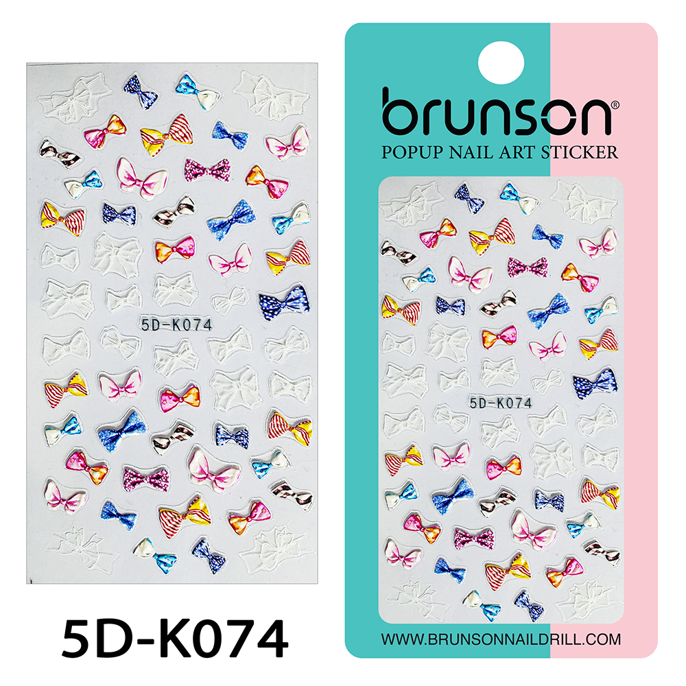 Flower Nail Art Sticker Decals 5d Exquisite Embossed Nail Art Supplies Self-Adhesive Nail Art Decoration - 5D-k074
