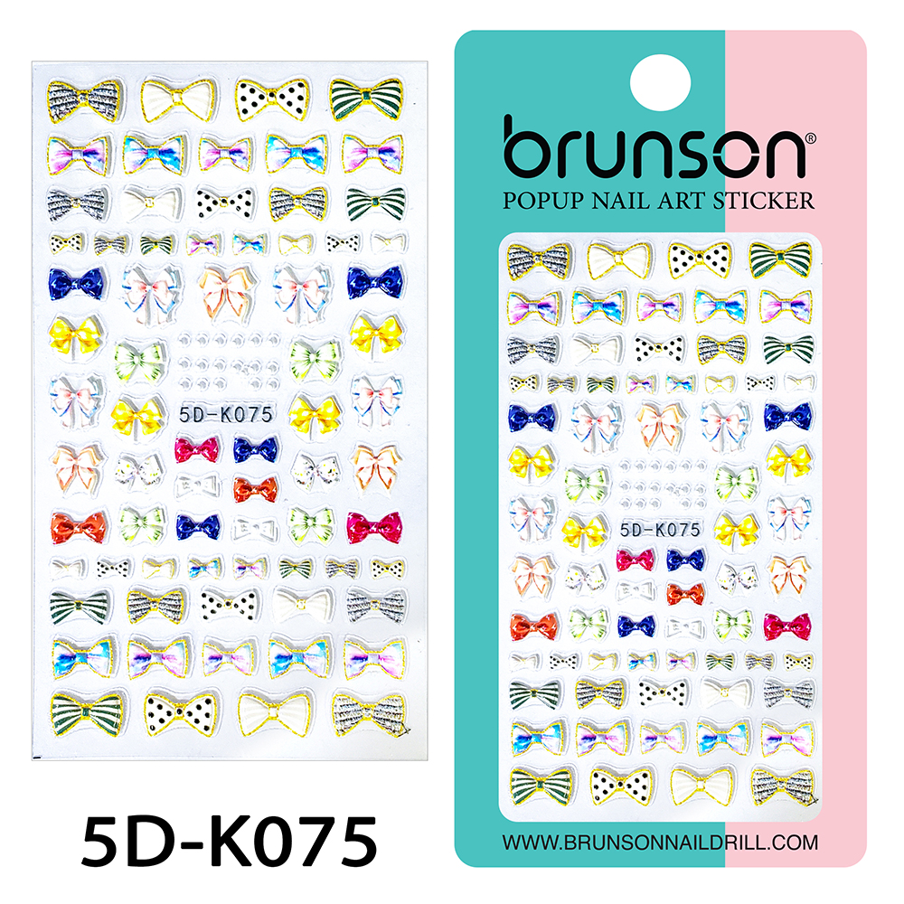 Flower Nail Art Sticker Decals 5d Exquisite Embossed Nail Art Supplies Self-Adhesive Nail Art Decoration - 5D-k075