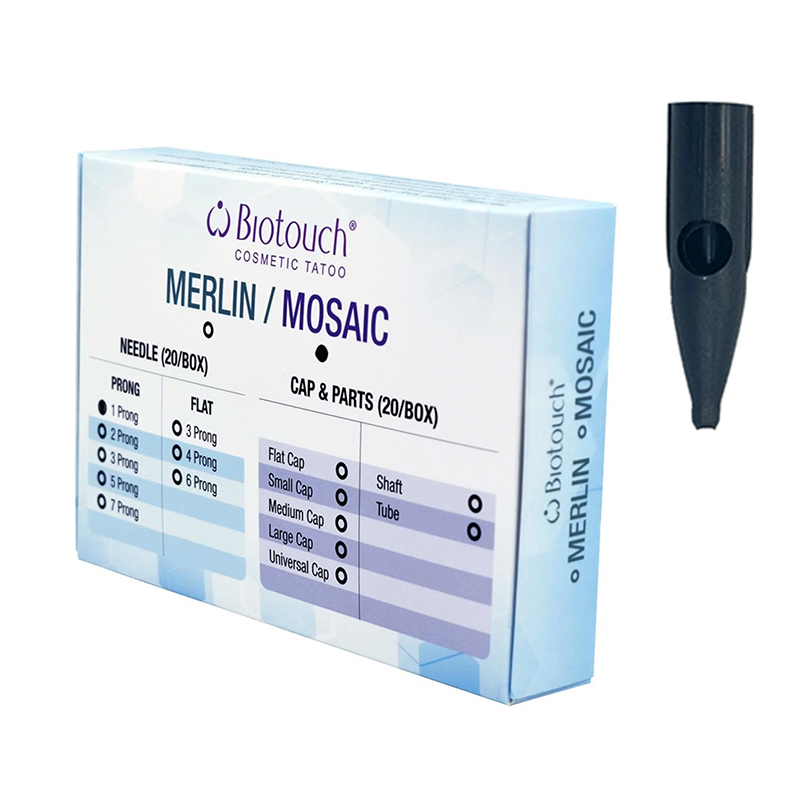 Mosaic 5-7 Prong Round Needle Cap, Mosaic 20pcs