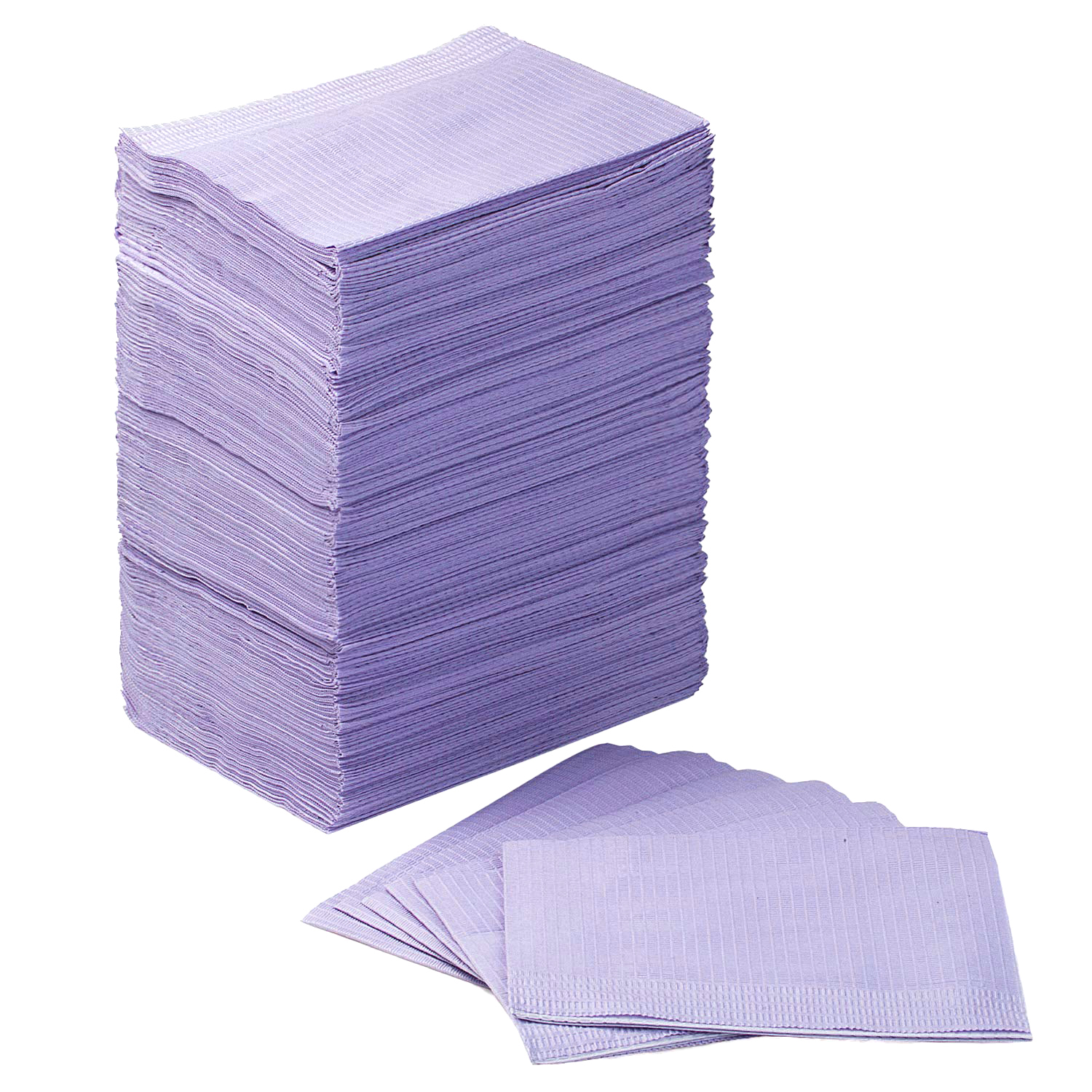 Disposable Bibs 13" x 18" 3 Ply Waterproof Bibs Tattoo Piercing Prevent Leak Through Bib Napkin for Beauty Salon Cleaning 125 pcs/bag