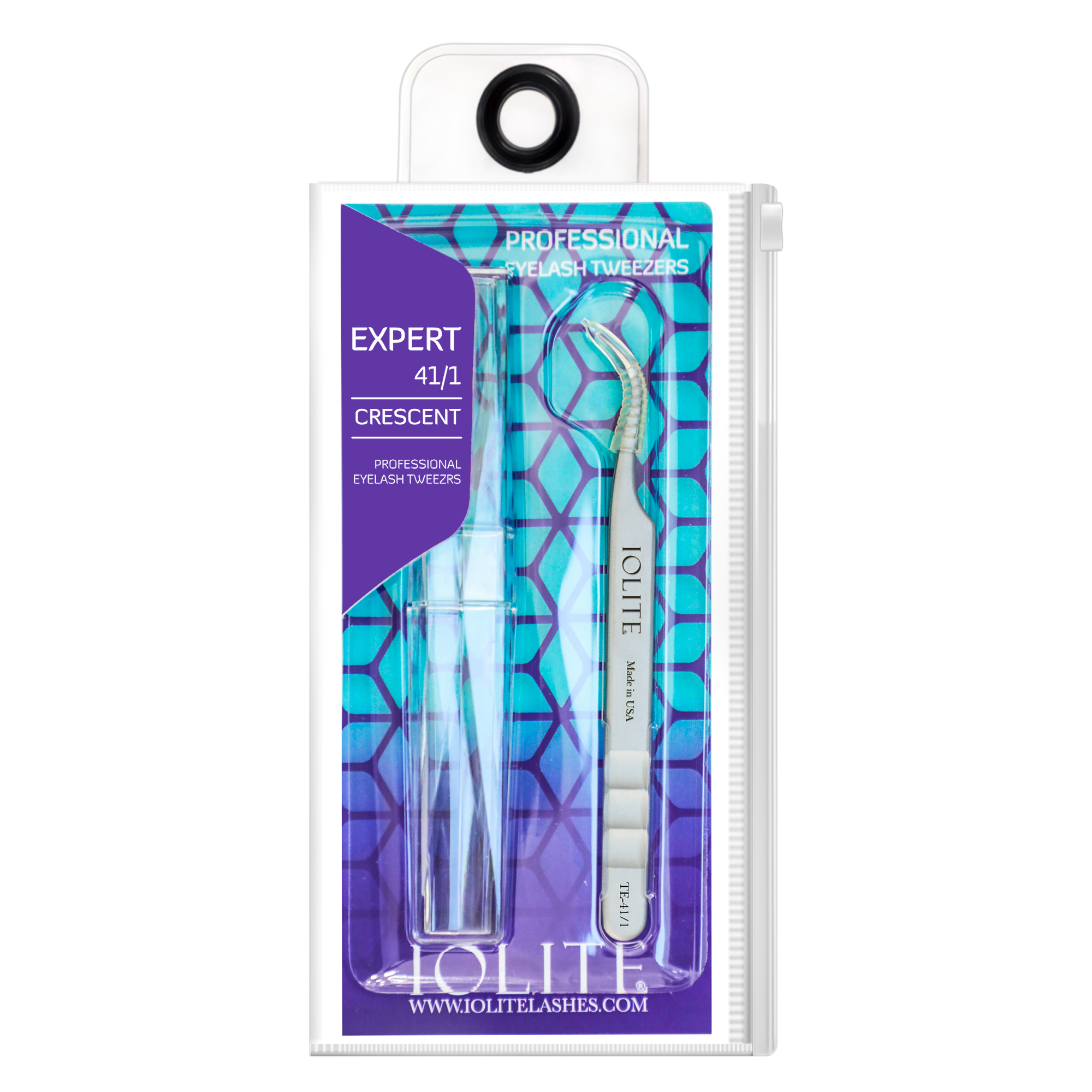 Professional Eyelash Tweezer AISI 420 Stainless Steel Expert Tweezer(Crescent) BTE411