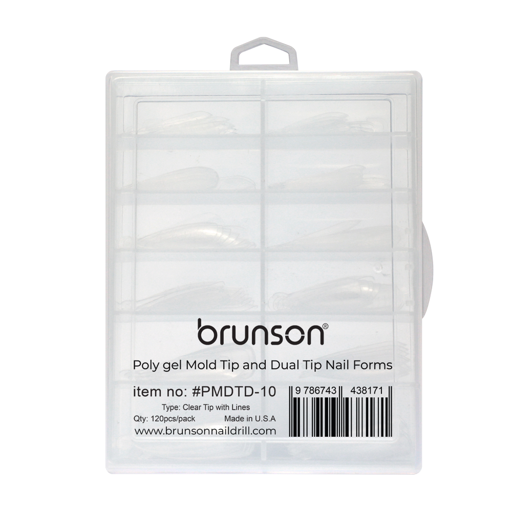 Dual Tip Nail Forms for polygel nail extension