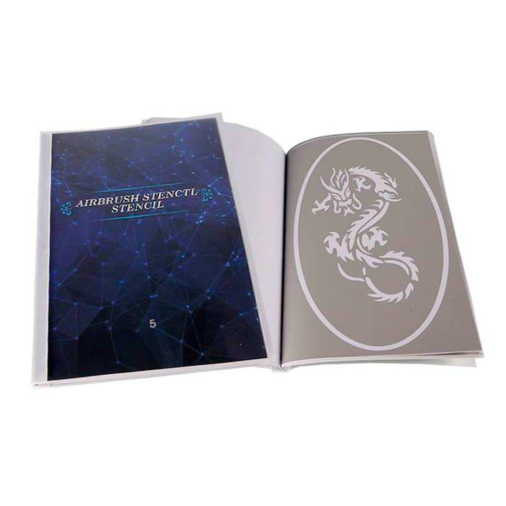 Adhesive Air Brush Airbrush Stencils Temporary Glitter Tattoo Book 5 (100 Designs) ABS5