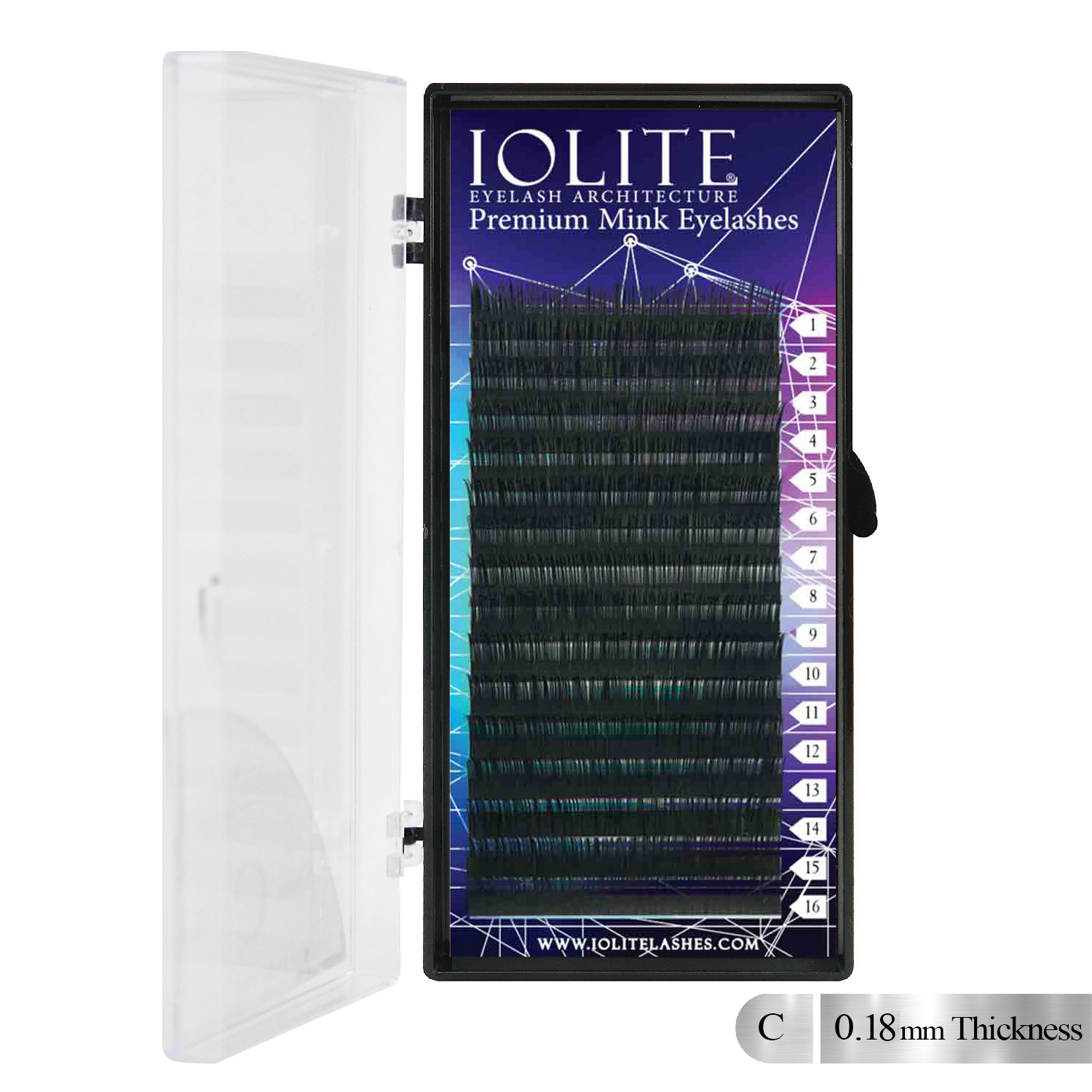 Premium Mink Eyelashes (C Curl) Thickness 0.18mm