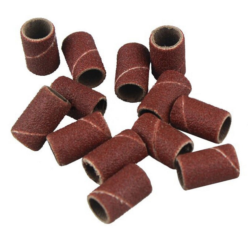 100pcs/pack Sanding Bands Nail Power Electric Drill Accessories Bits Sand cloth Refillable Sleeves Replacement