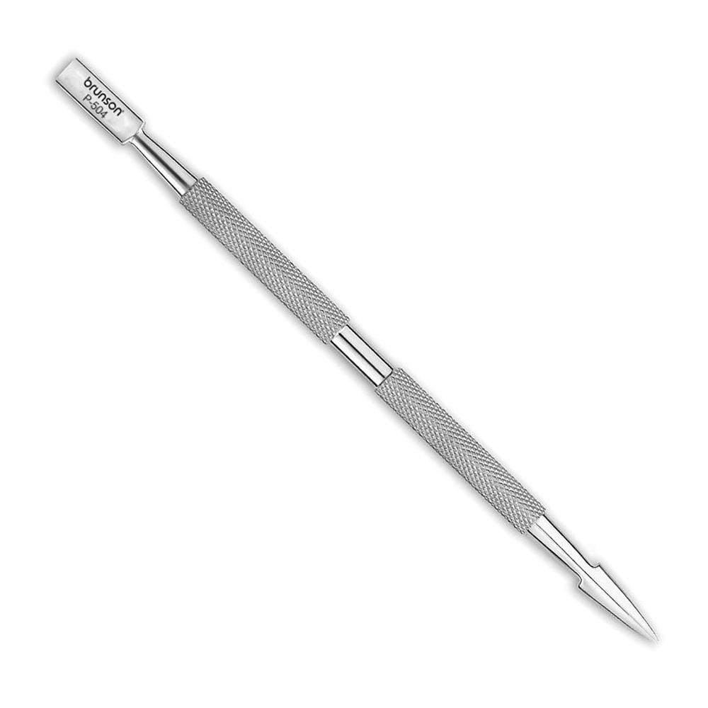 Professional Stainless Steel Dual Head Cuticle Pusher UV Gel Polish Soak Off Remover Tool Nail Art Cuticle Trimmer P-504