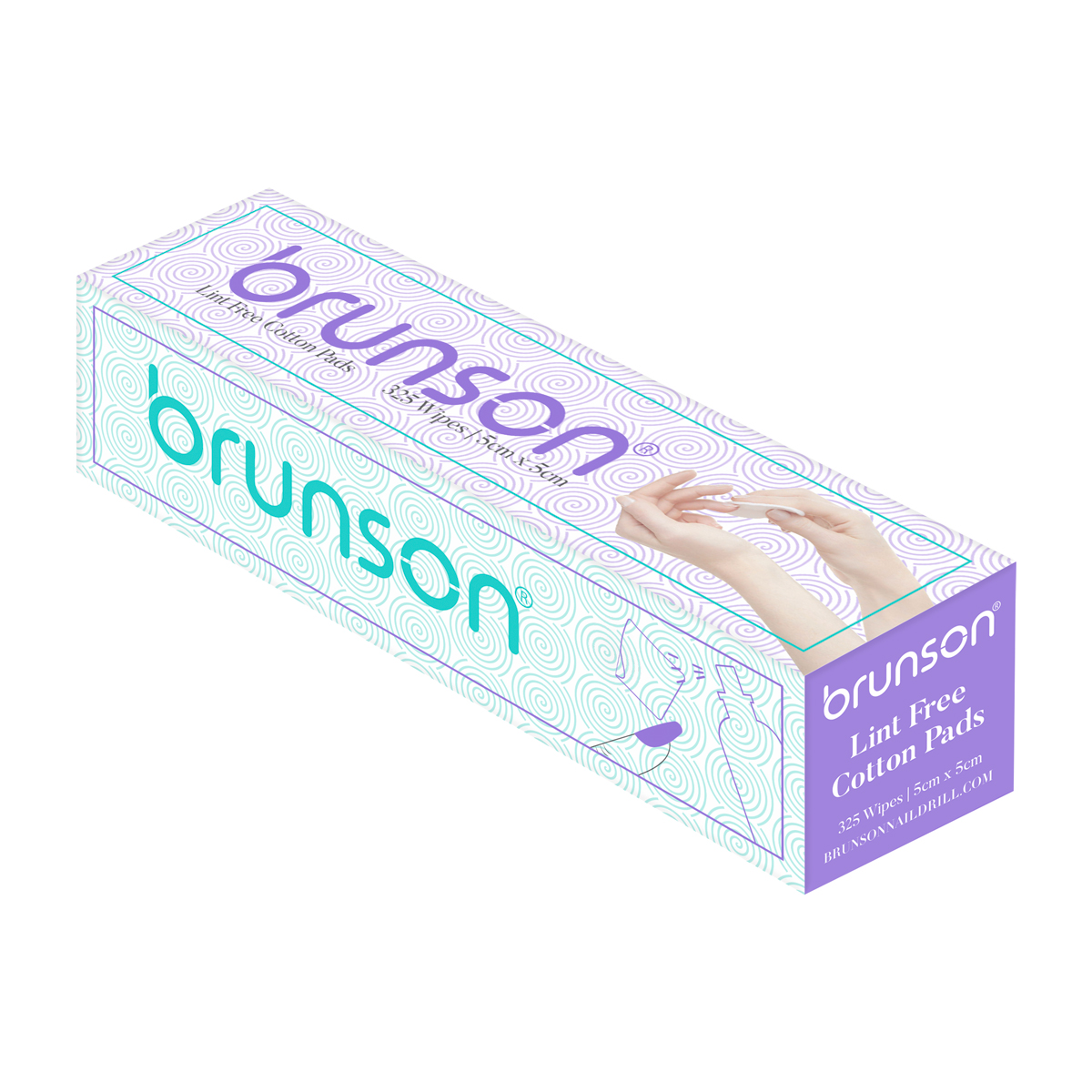 Brunson Lint Free Cotton Pads 325wipes 5X5cm BLFCP