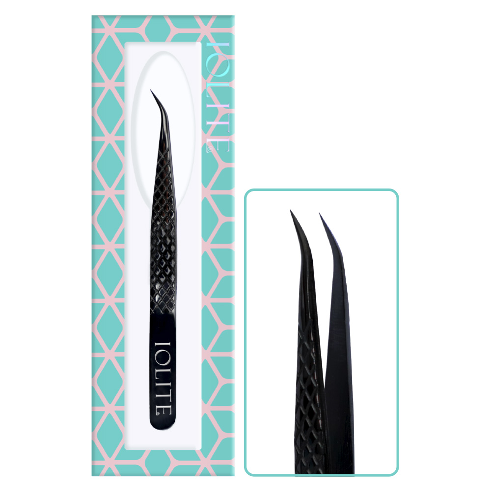 Eyelash Tweezer, Eyelashes Grafting Tweezers Anti-static Stainless Steel Nippers Eyelash Picking Tool for Eye Lash Extensions Supplies Volume ITC01