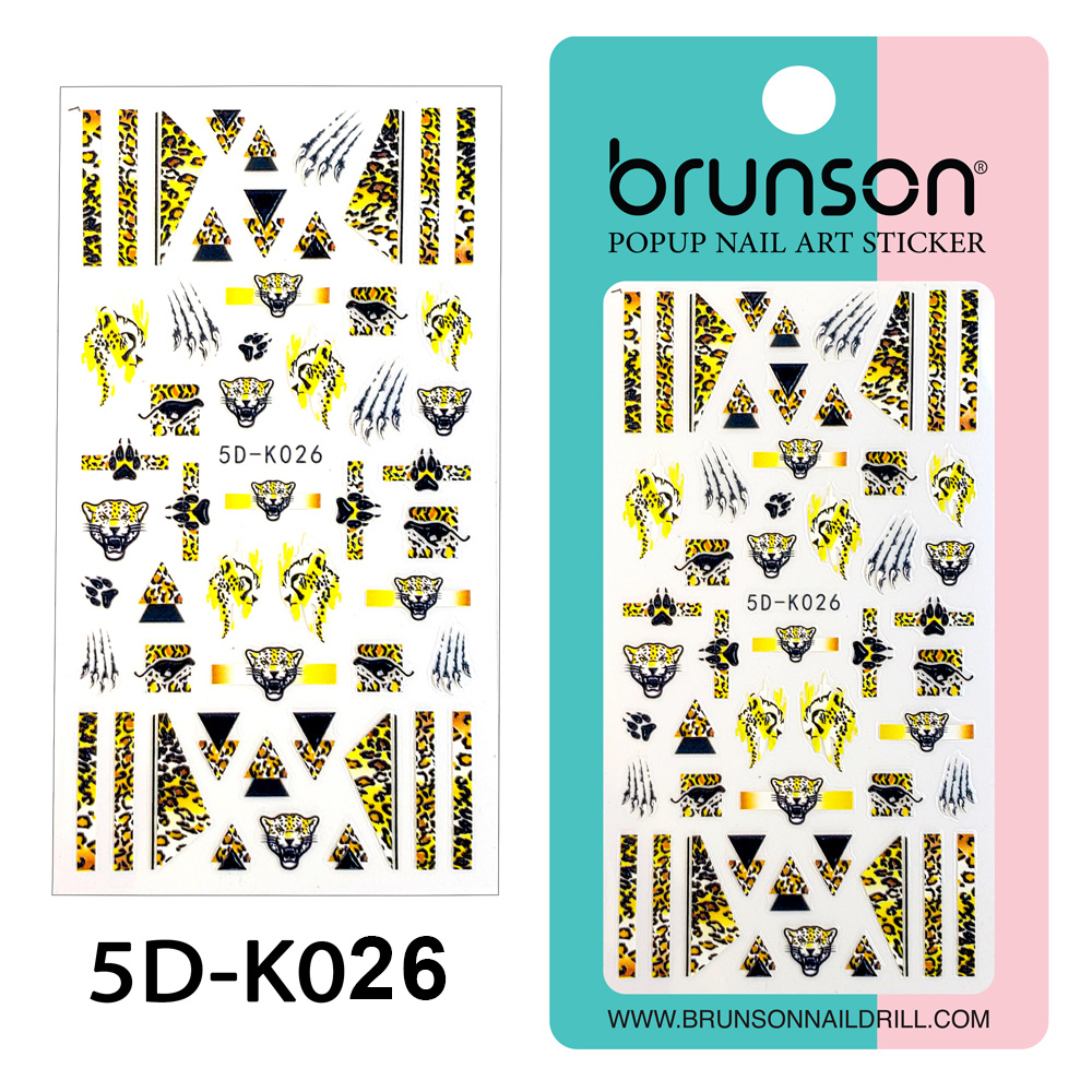 Flower Nail Art Sticker Decals 5d Exquisite Embossed Nail Art Supplies Self-Adhesive Nail Art Decoration 5D-k026