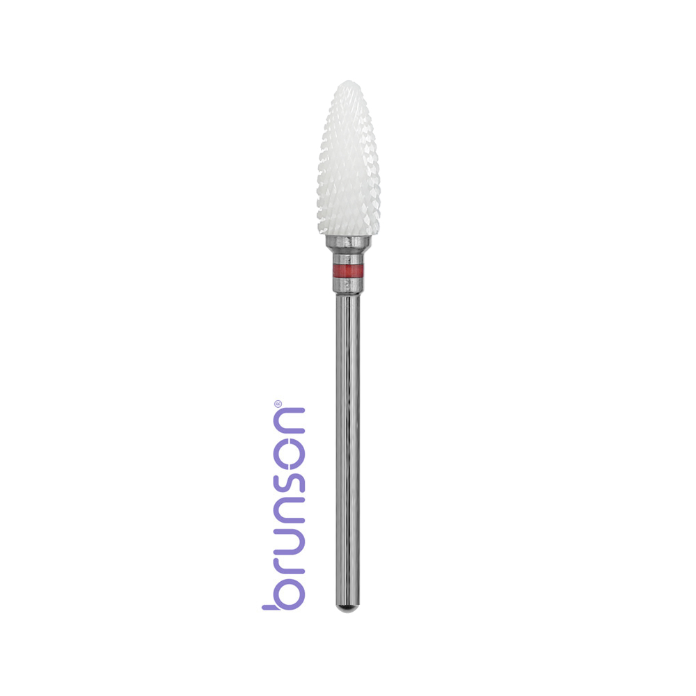 Ceramic Nail Drill Bit - Flame Safety Bit Fine CRF04